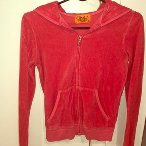 Hot pink Juicy Couture hooded sweatshirt